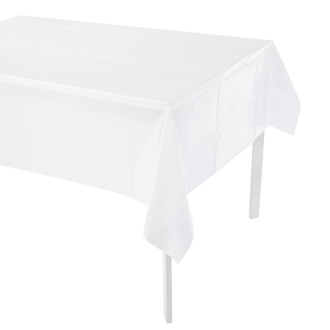 Скатерть одноразовая, Мастхэв, Белый, 137*274 см, 1 шт. Скатерть одноразовая, Мастхэв, Белый, 137*274 см, 1 шт.