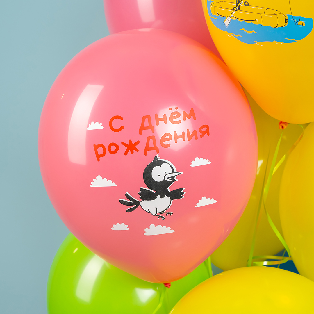 Шар (12''/30 см) Синий трактор, Ассорти, пастель, 1 ст, 25 шт.