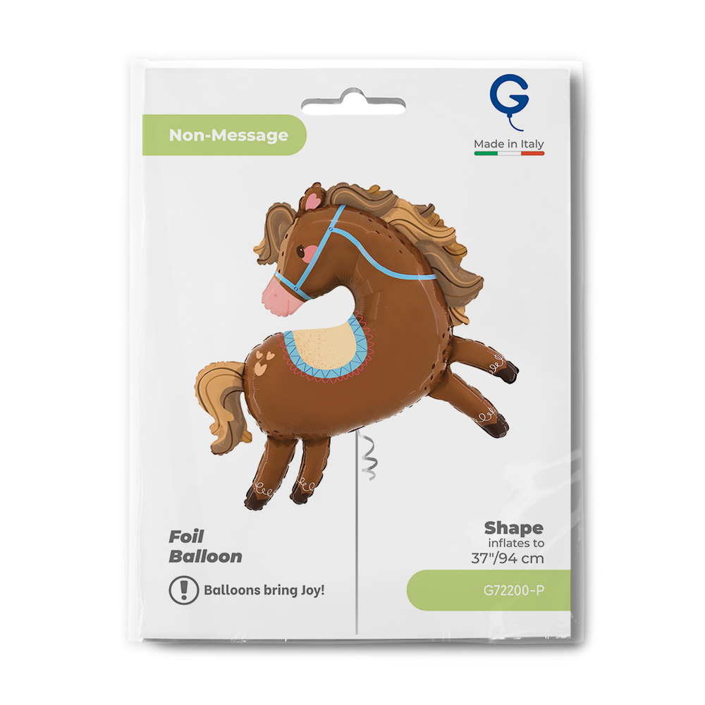 Шар (37''/94 см) Фигура, Любимая лошадка, 1 шт. в уп.