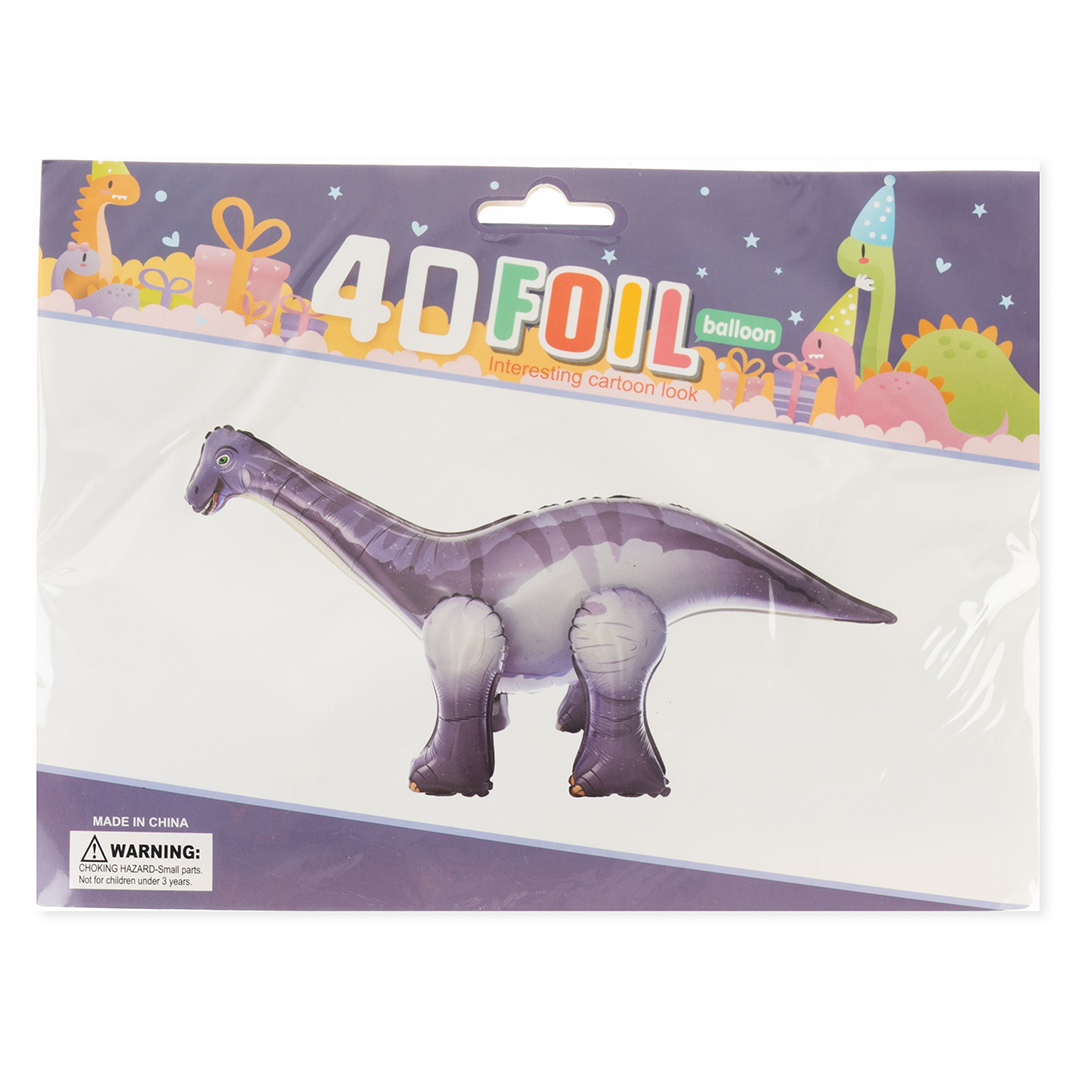 Шар (47''/119 см) Фигура 3D, Динозавр Диплодок, 1 шт. в уп.