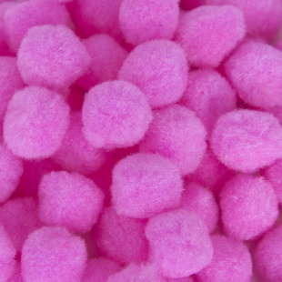 Декоративное украшение Помпончики, 2,5 см. Розовый, 100 шт.