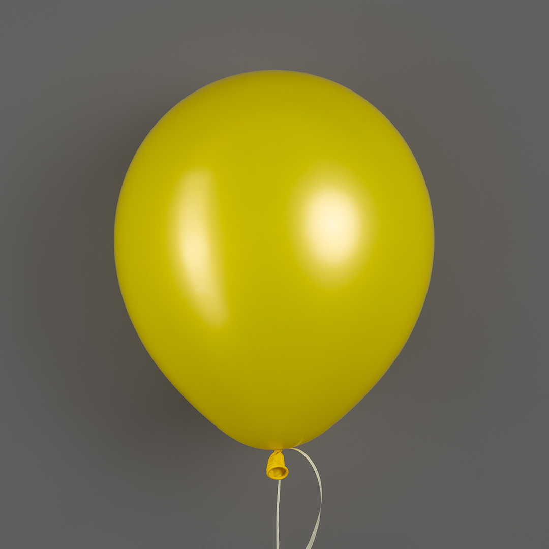 Шар (12''/30 см), Желтый, лайт, пастель, 100 шт.