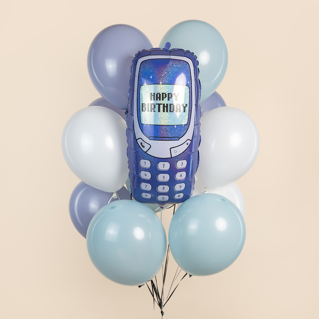 Шар (23''/58 см) Фигура, Мобильный телефон, Голография, 1 шт. в уп.