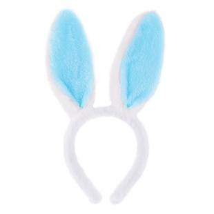 Ободок Зайка, Белый/Голубой, 1 шт. 