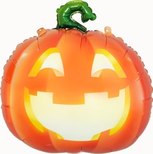 Шар (26''/66 см) Фигура, Яркая тыква, 1 шт.