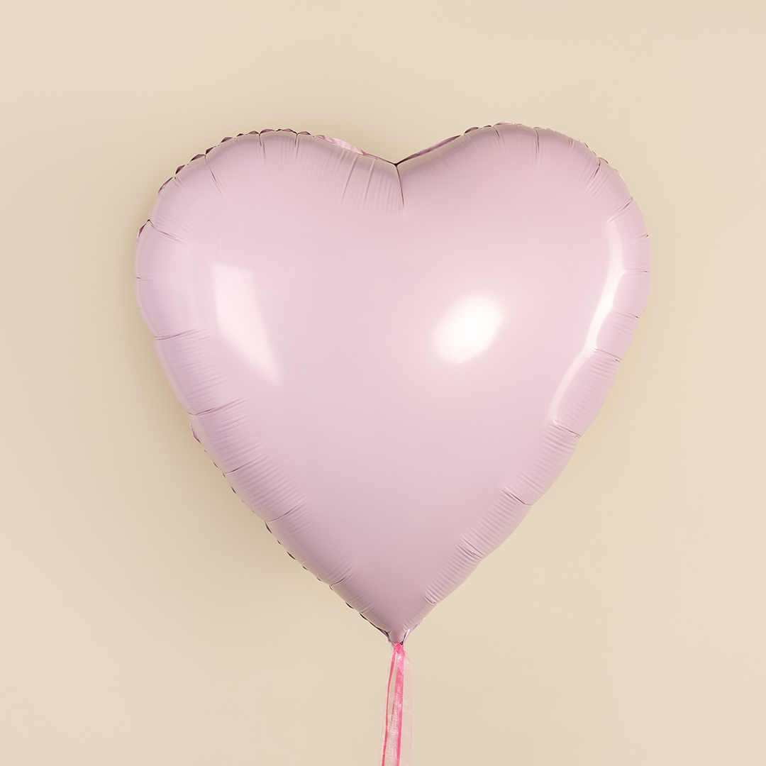 Шар (36''/91 см) Сердце, Зефирный, 1 шт. в уп.