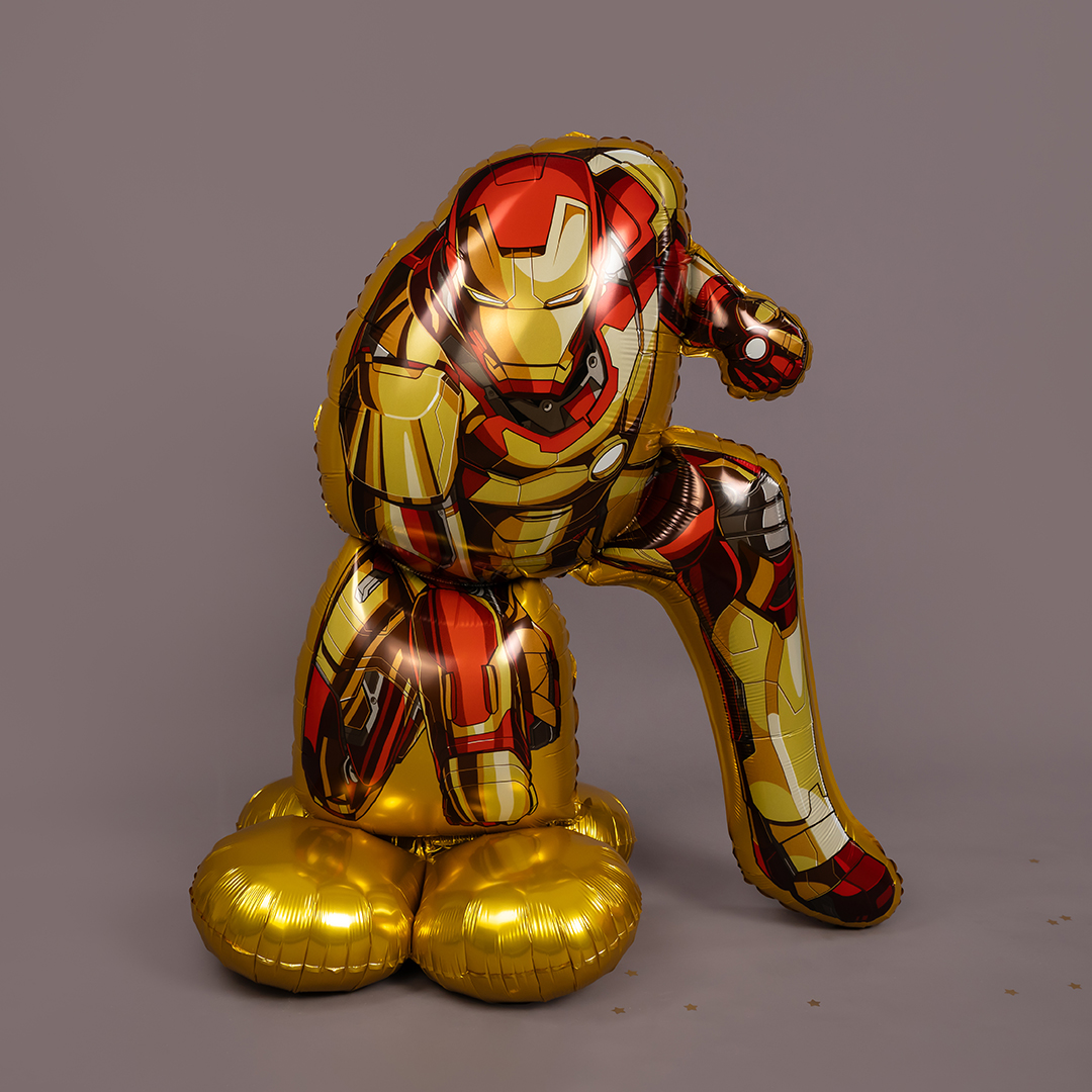 Шар 3D (32''/81 см) Фигура на подставке, Железный человек, 1 шт. в уп.