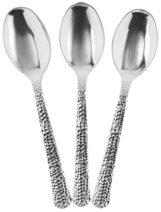 Ложки, Арт Деко, Серебро, Металлик, 17,5 см, 10 шт. в упак. 