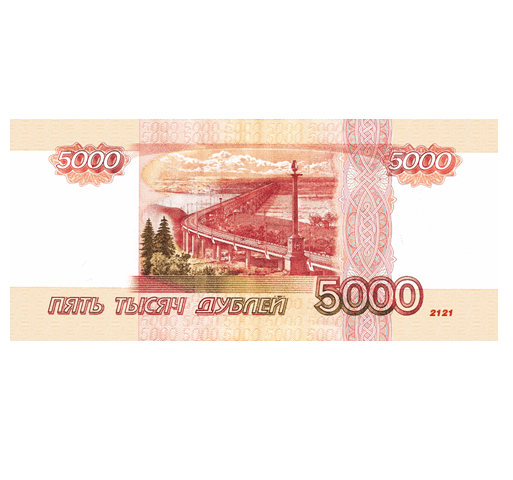 Деньги для выкупа, 5000 Рублей, 15,5*6,7 см, 80 шт.