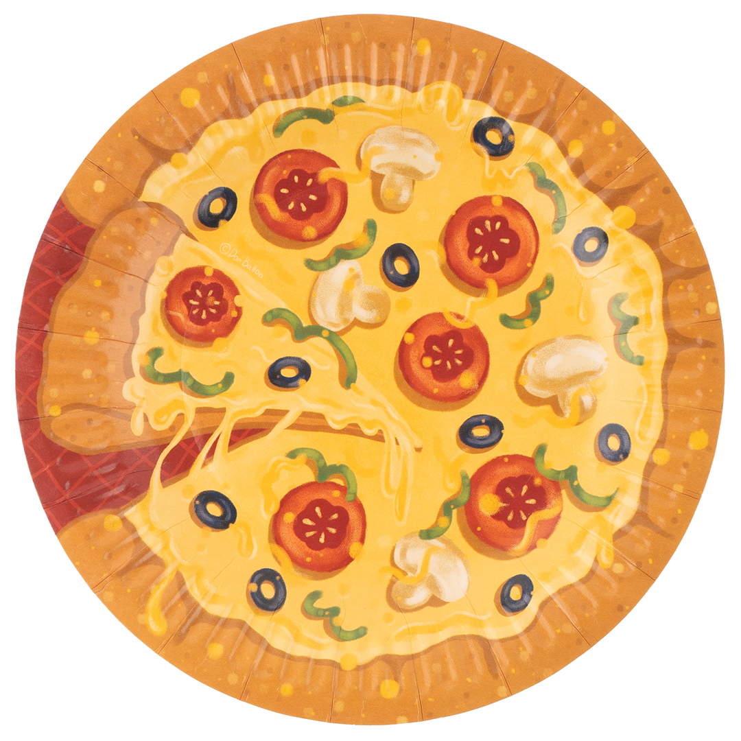 Тарелки (7''/18 см) Фастфуд, 6 шт.