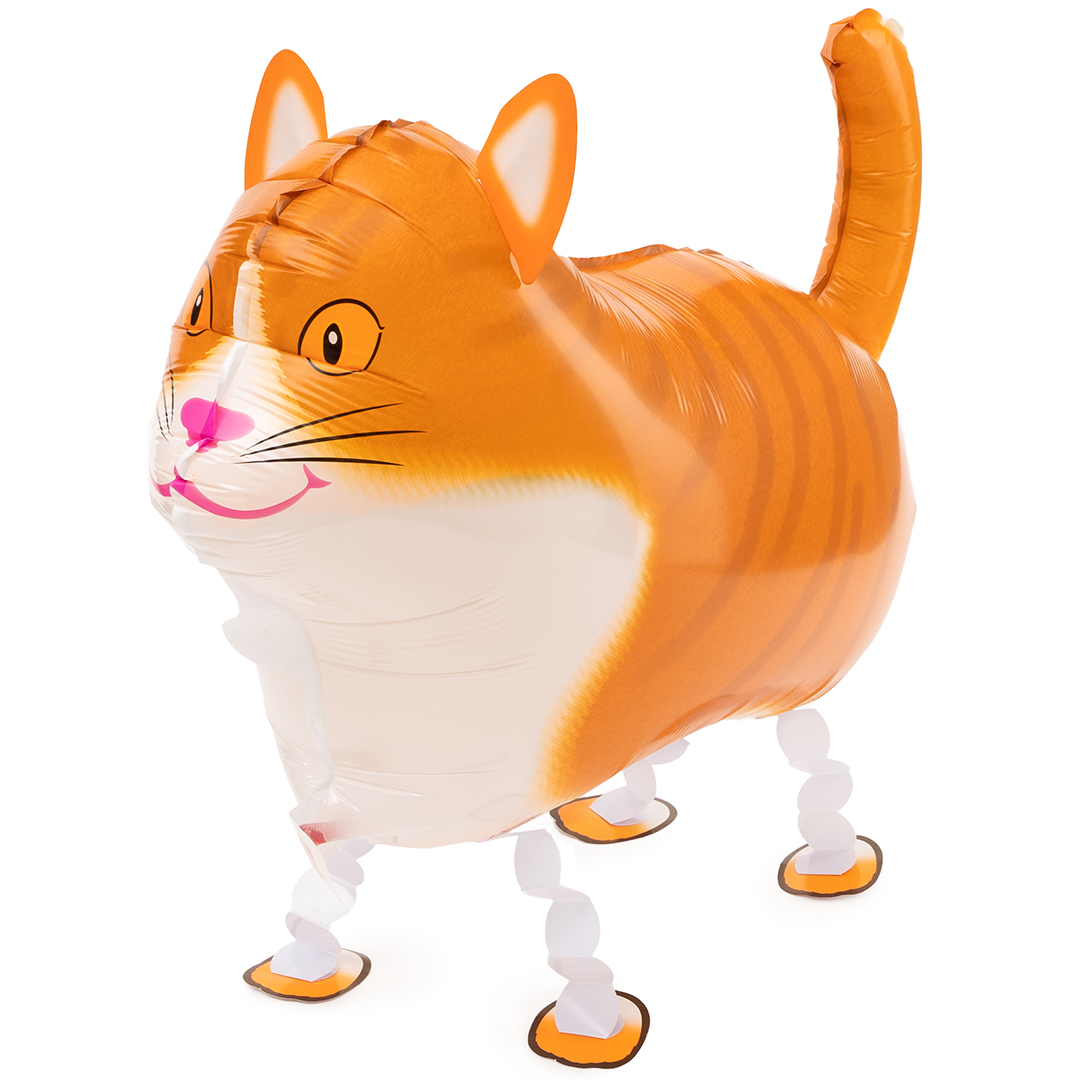 Шар 3D (24''/61 см) Ходячая Фигура, Кот, 1 шт.