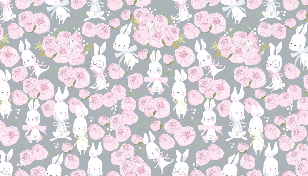 Конверты для денег, Зайчата и цветочки, 5 шт.