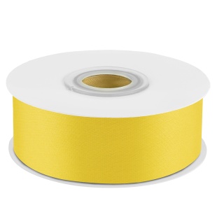 Лента атласная (2,5 см*22,85 м) Желтый, 1 шт.