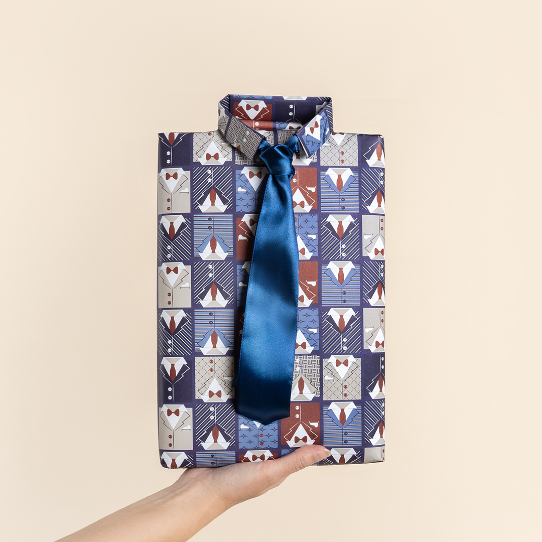 Упаковочная бумага 80гр (0,7*1 м) Мужской стиль, 10 шт.