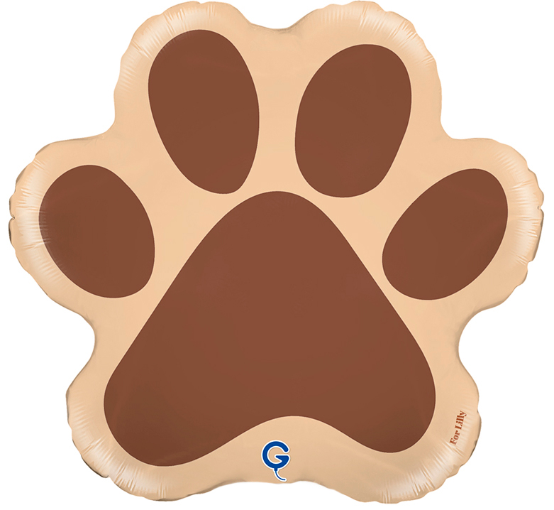 Шар (14''/36 см) Мини-фигура, Лапка, 1 шт.