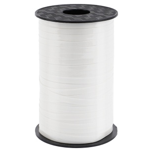 Лента полипропиленовая (0,5 см*250 м) Белый, Лаковый, 1 шт.