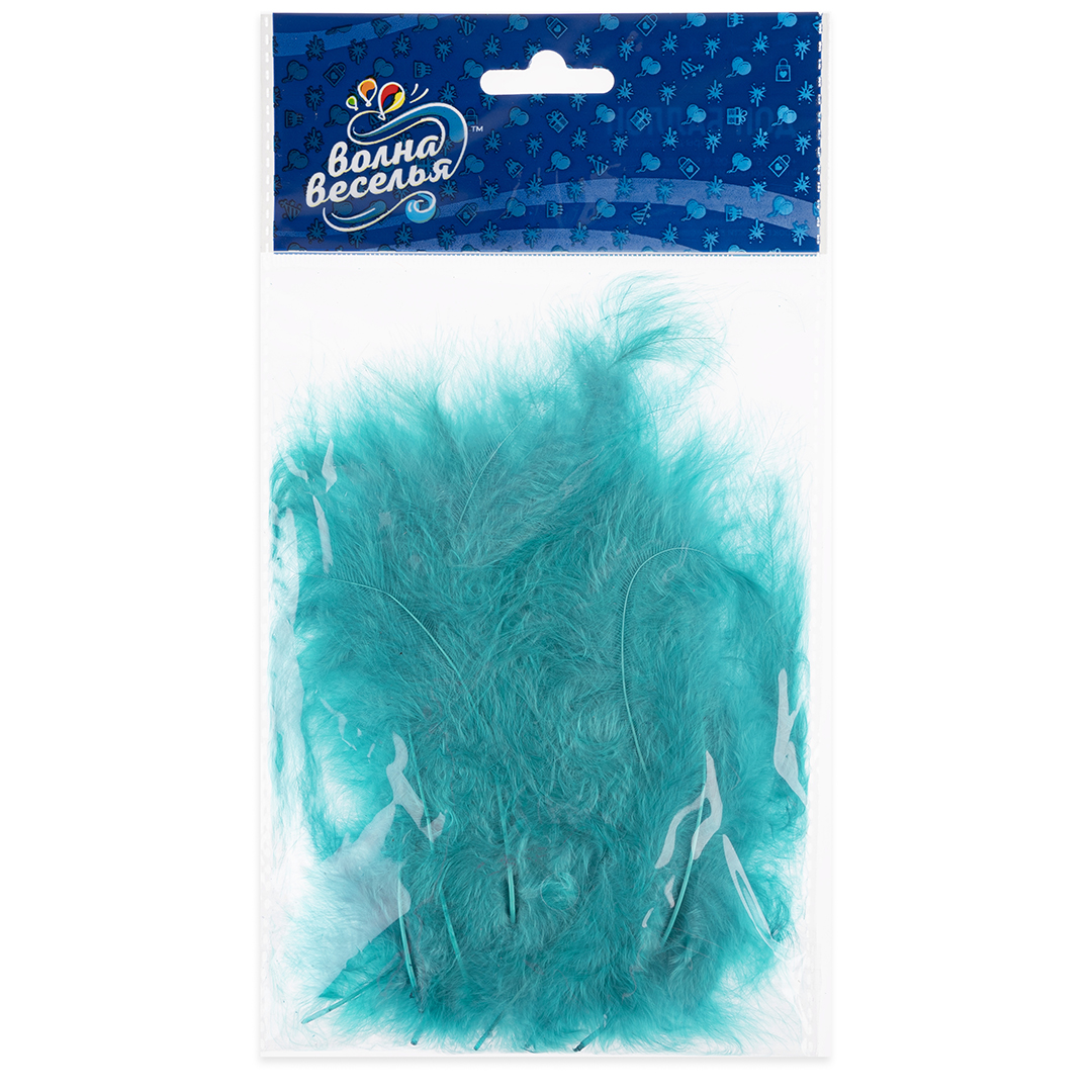 Перья, Премиум, Тиффани, 12-15 см, 30 шт.