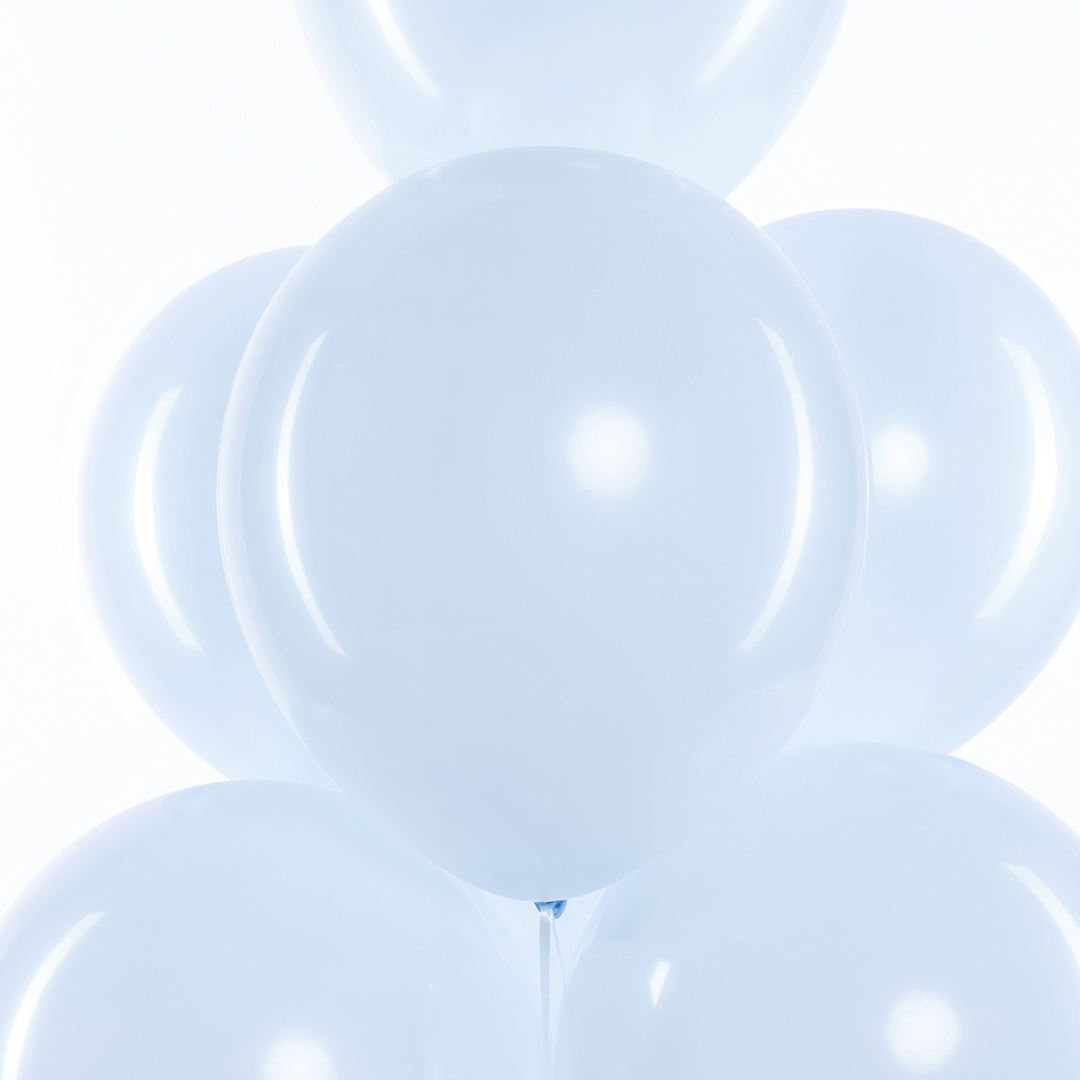 Шар (12''/30 см), Воздушно-голубой, макарунс, 100 шт.