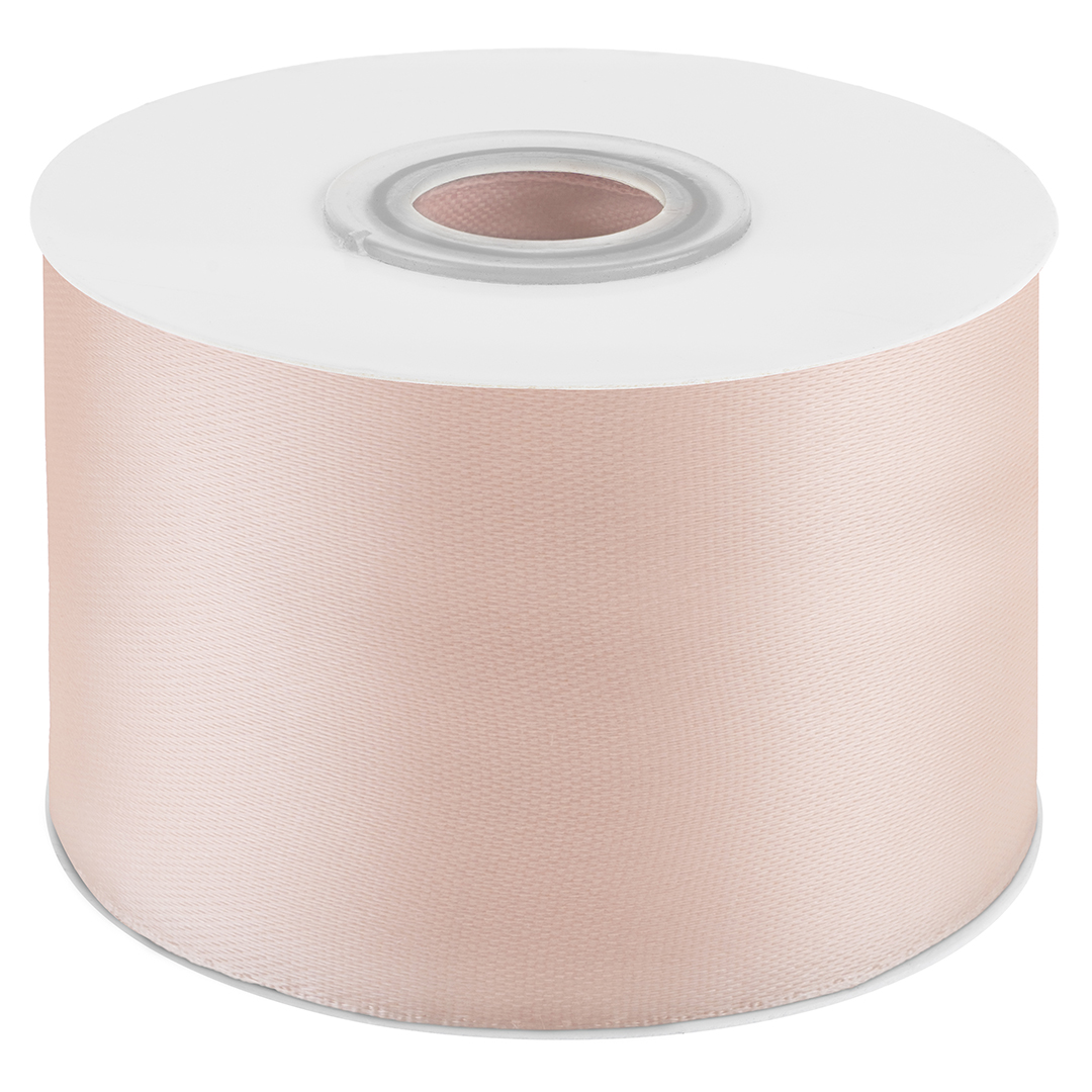 Лента атласная (5 см*22,85 м) Кремовый, 1 шт.