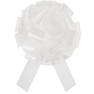 Бант Шар, Белый, Лаковый, 36 см, 1 шт. в упак.