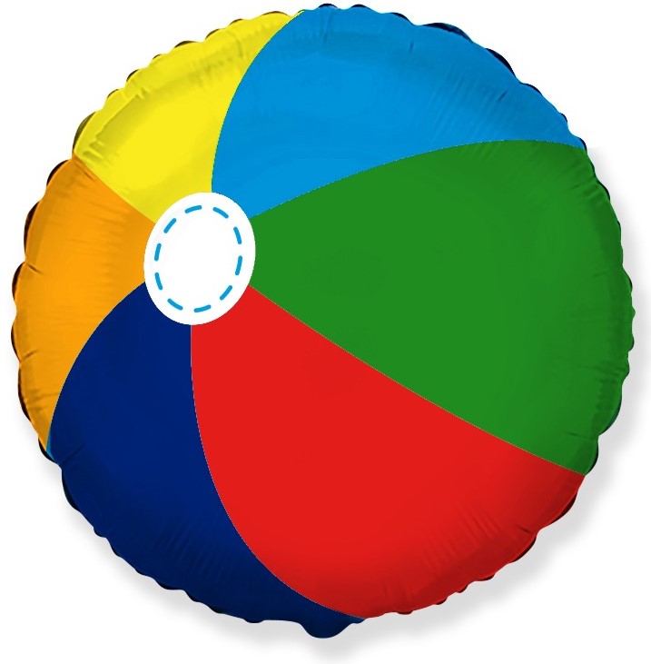 Шар (18''/46 см) Круг, Мяч, 1 шт.