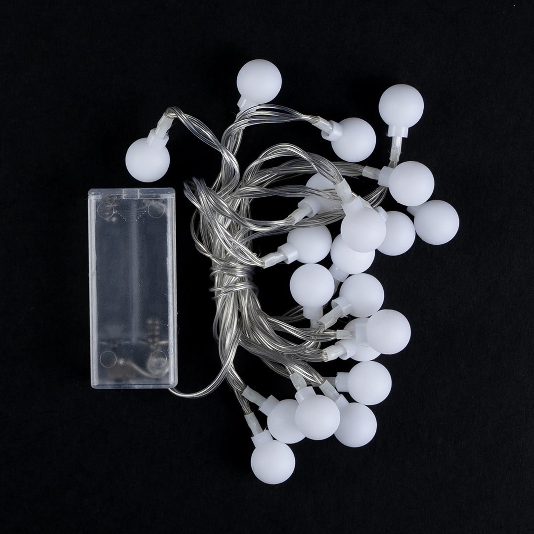 Светодиодная гирлянда Шарики, 20 Led, IP14, 3 м. Разноцветный, 1 шт.