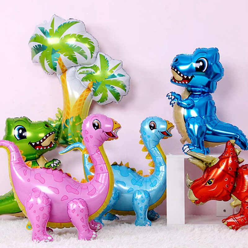 Шар 3D (36''/91 см) Фигура, Динозавр Стегозавр, Розовый, 1 шт. в уп.