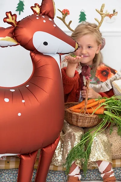 Шар (37''/94 см) Фигура, Лесной Олень, Золотое копытце, 1 шт.