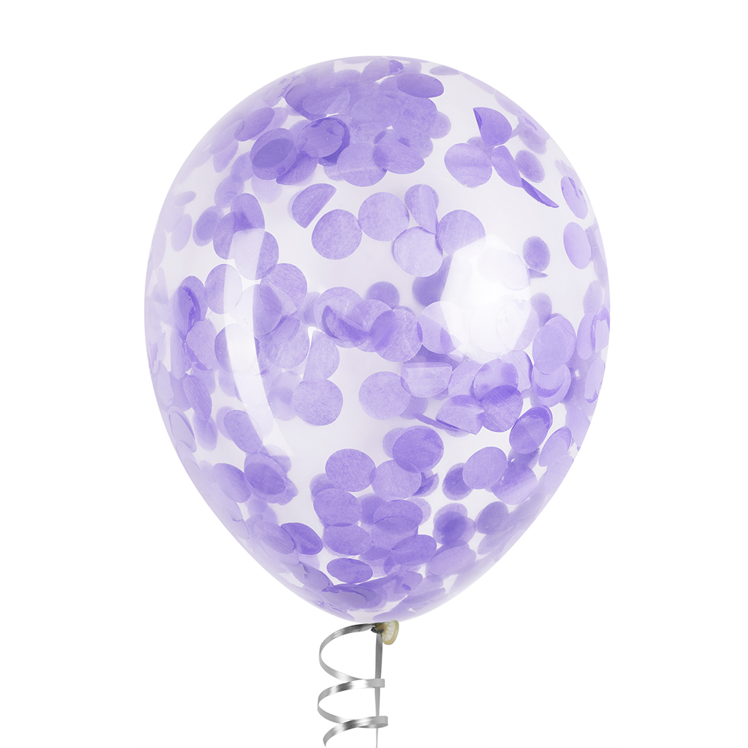 Конфетти тишью Круг, Светло-сиреневый, 2,5 см, 50 г.