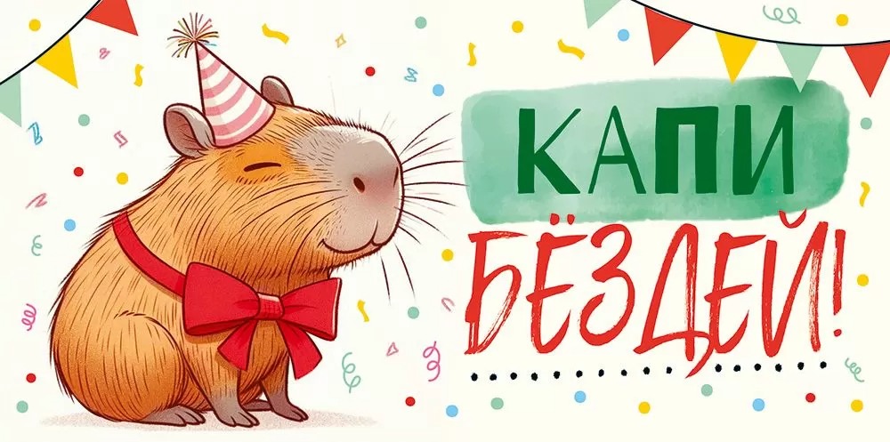 Конверты для денег, Капи Бёздей!, 10 шт.