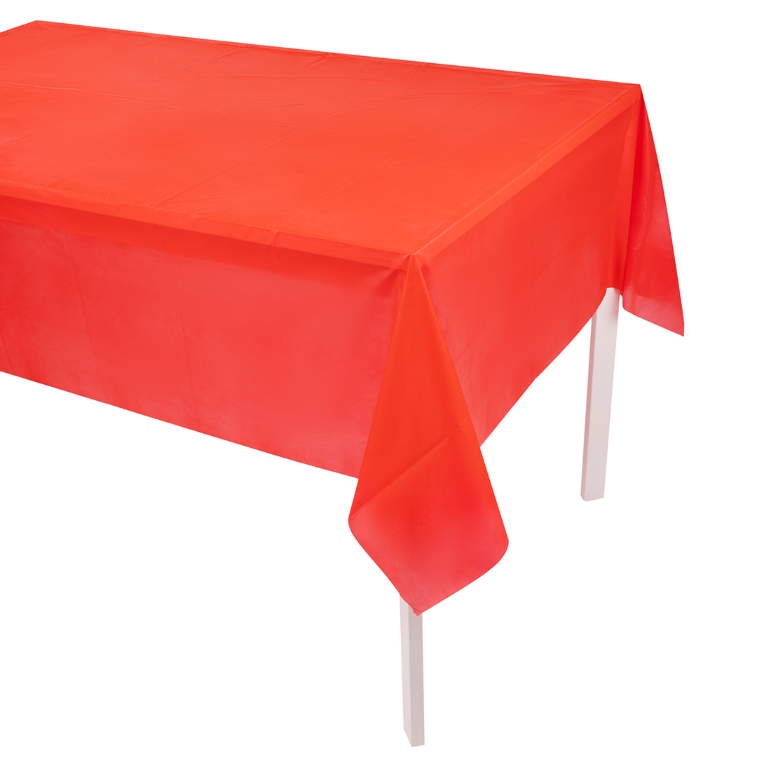 Скатерть одноразовая, Мастхэв, Красный, 137*274 см, 1 шт. Скатерть одноразовая, Мастхэв, Красный, 137*274 см, 1 шт.