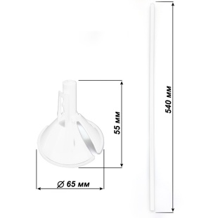 Набор палочка+насадка, Макси, Прозрачный, 40 шт.