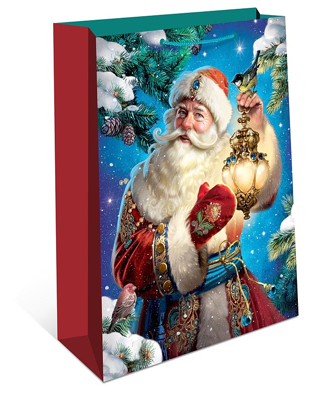 Пакет подарочный, Дедушка Мороз, 32*26*12 см, 1 шт.