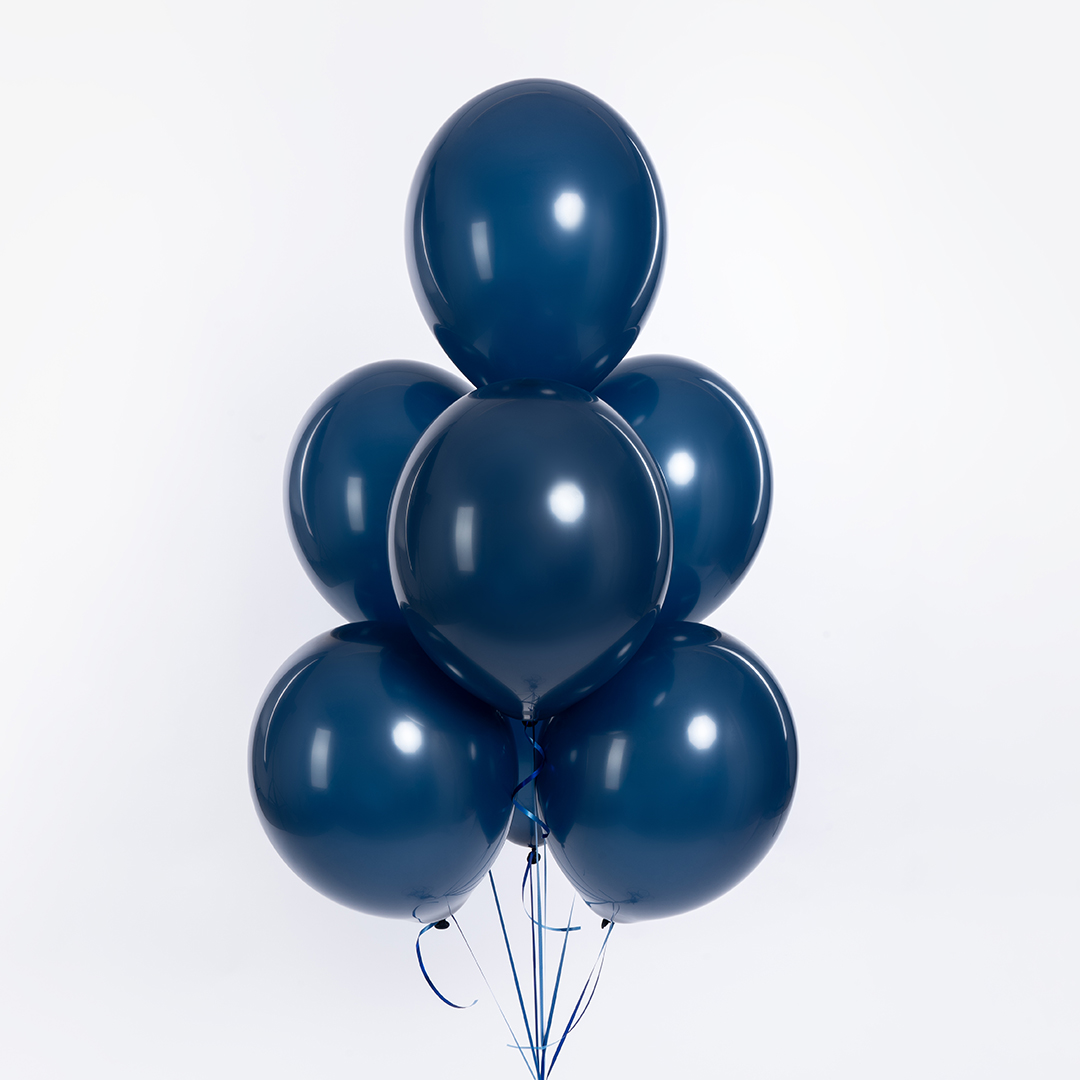 Шар (12''/30 см), Темно-синий, пастель ретро, 100 шт.