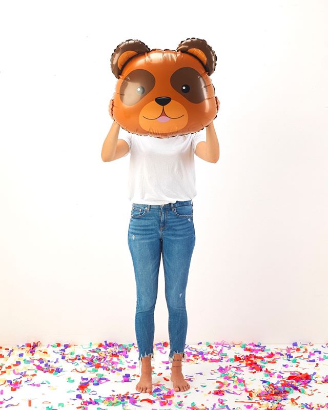 Шар (29''/74 см) Фигура, Голова, Медведь, 1 шт.