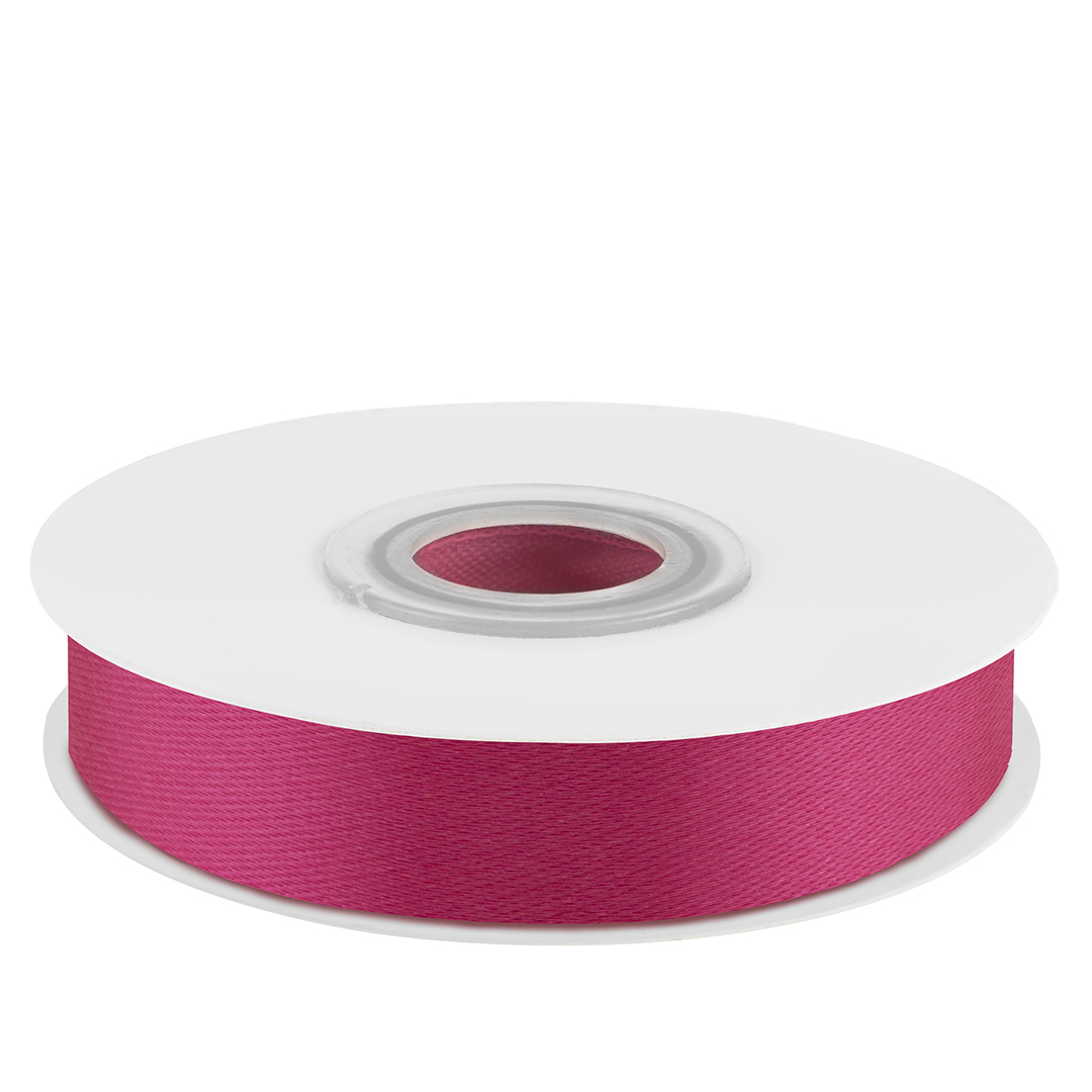Лента атласная (1,2 см*22,85 м) Фуше, 1 шт.