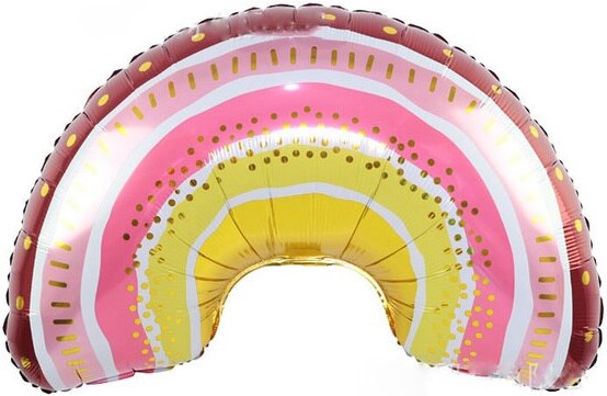 Шар (39''/99 см) Фигура, Радуга Бохо, 1 шт.