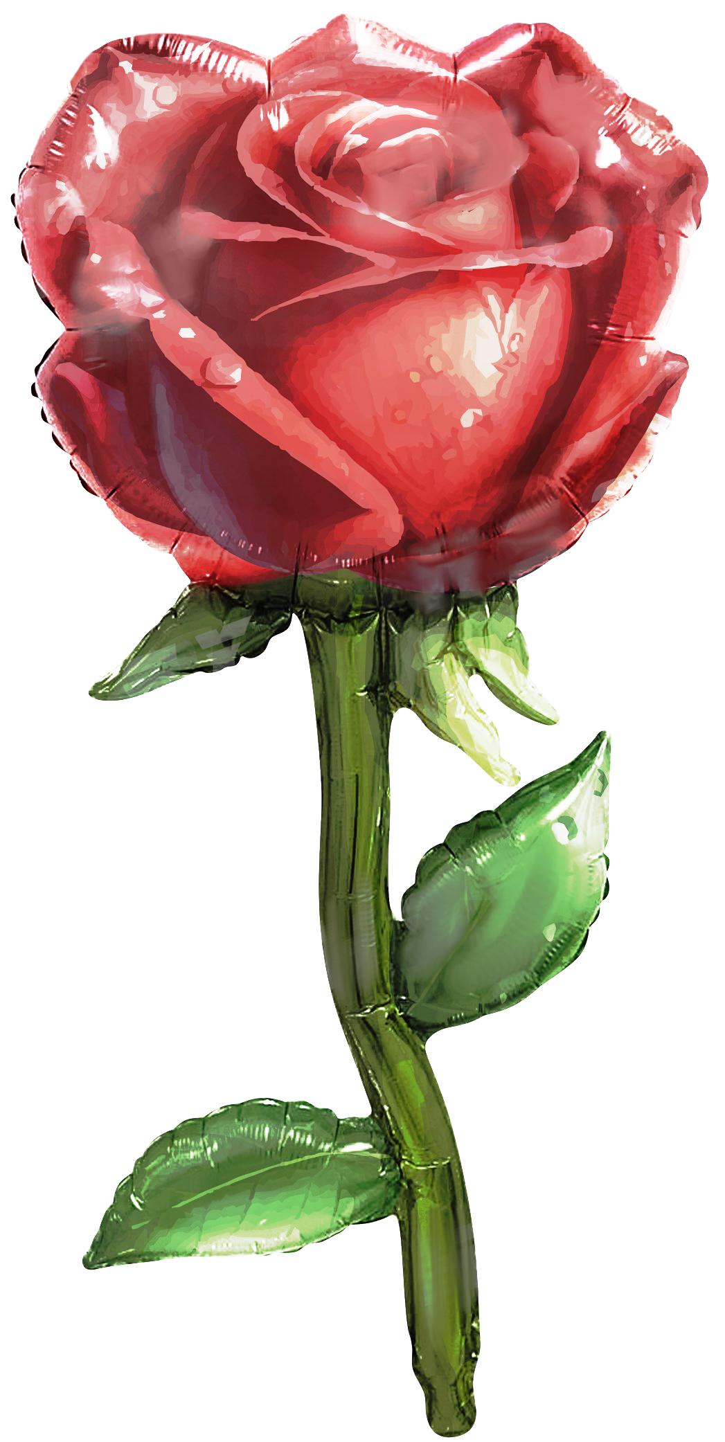 Шар (38''/97 см) Фигура, Роза, Красный, 1 шт. в уп.