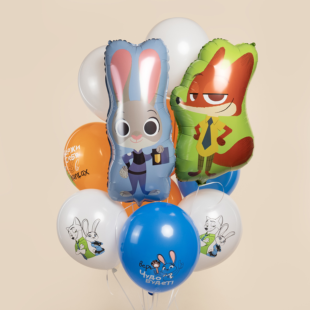 Шар (27''/69 см) Фигура, Мистер Лис, 1 шт.