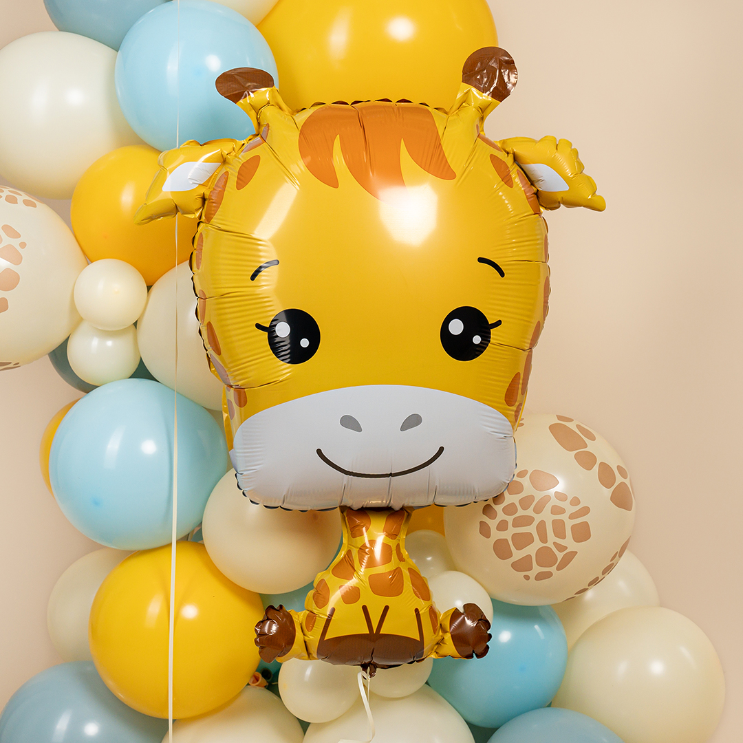 Шар (35''/89 см) Фигура, Жирафик, 1 шт. в уп.