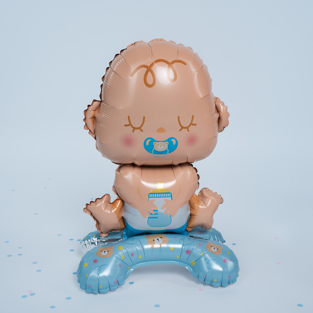 Шар 3D (25''/64 см) Фигура на подставке, Малыш Мальчик, 1 шт. в уп.