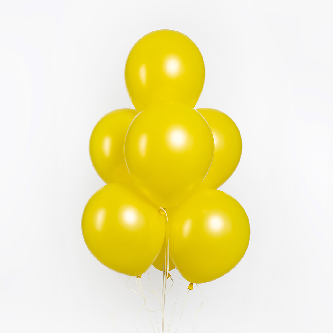 Шар (12''/30 см), Желтый, лайт, пастель, 100 шт.