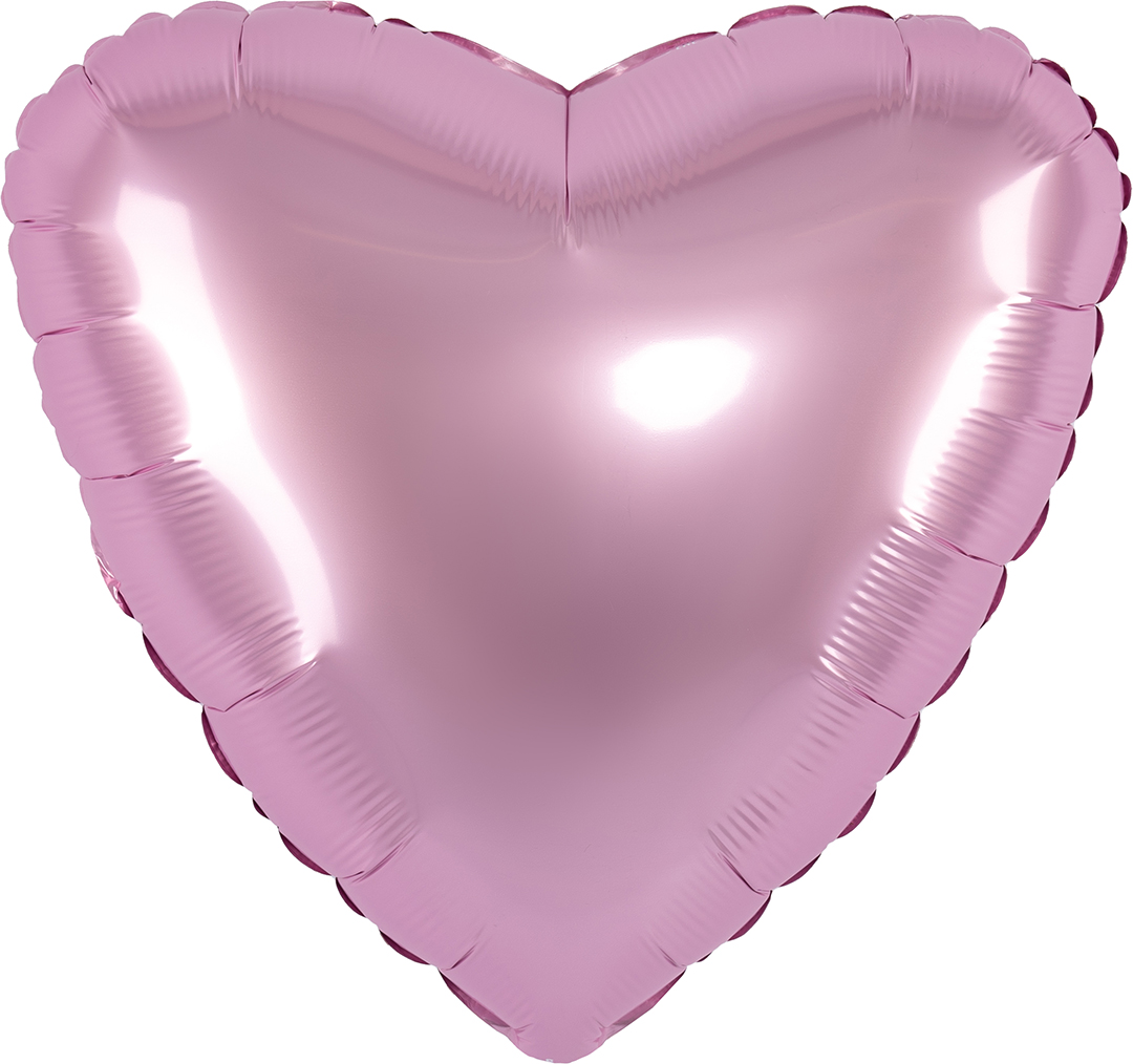 Шар (19''/48 см) Сердце, Мистик, Фламинго, Сатин, 1 шт.