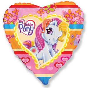 Шар (18''/46 см) Сердце, My Little Pony, Лошадка Селестия, 1 шт.