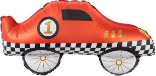 Шар (30''/76 см) Фигура, Гоночная машинка, Красный, 1 шт.