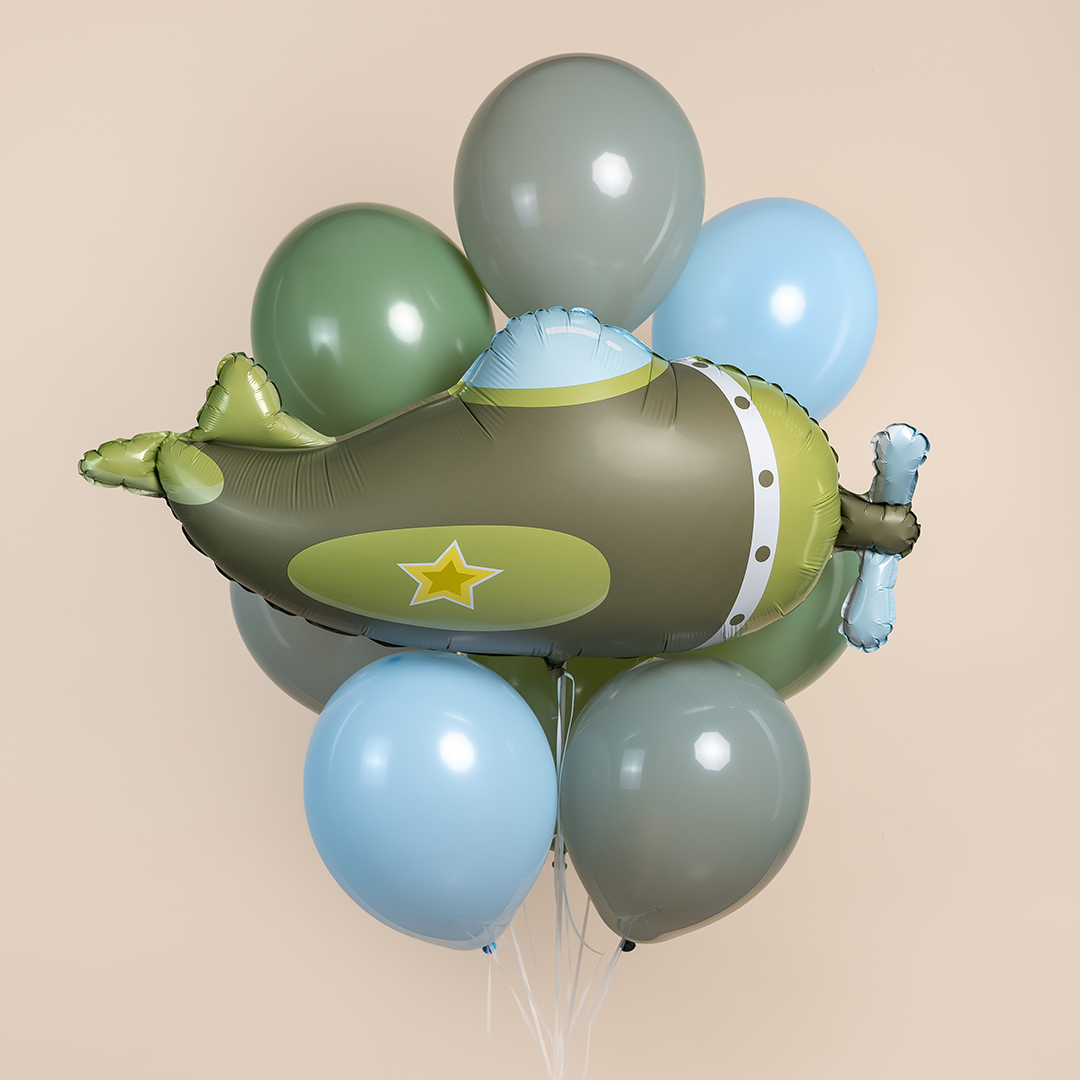 Шар (41''/104 см) Фигура, Военный самолет, 1 шт.