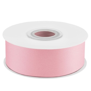 Лента атласная (2,5 см*22,85 м) Светло-розовый, 1 шт.