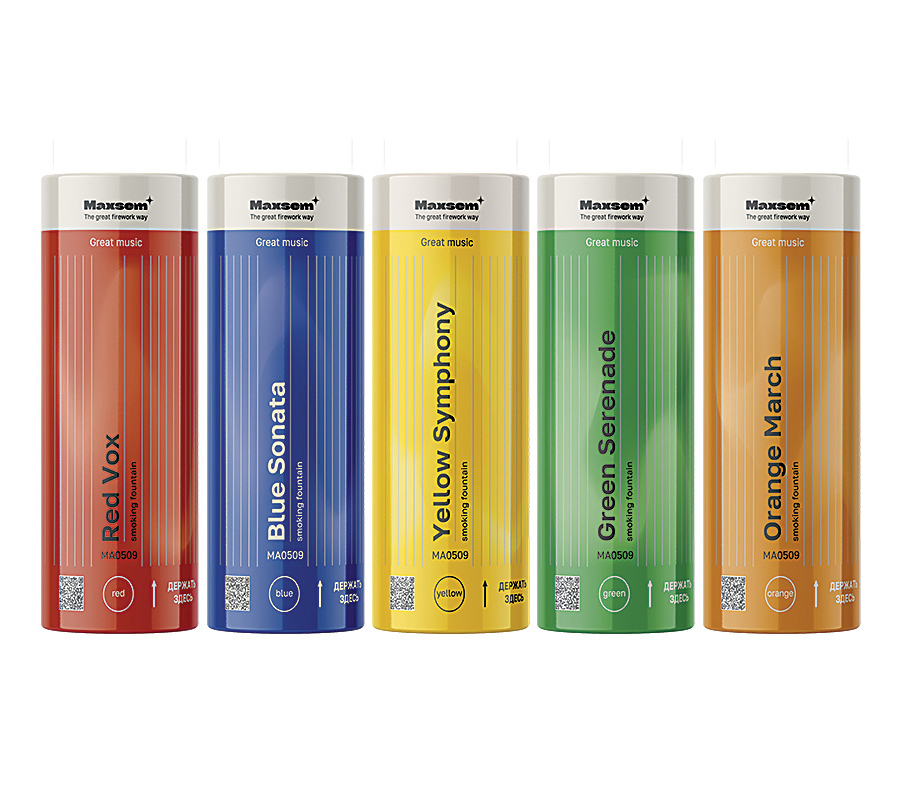 Дым 30 сек, Ассорти, 115 мм, 5 шт.