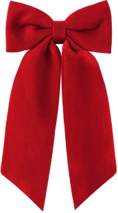 Декоративный бант Нарядный, Винный, 60*100 см, 1 шт. в упак. 