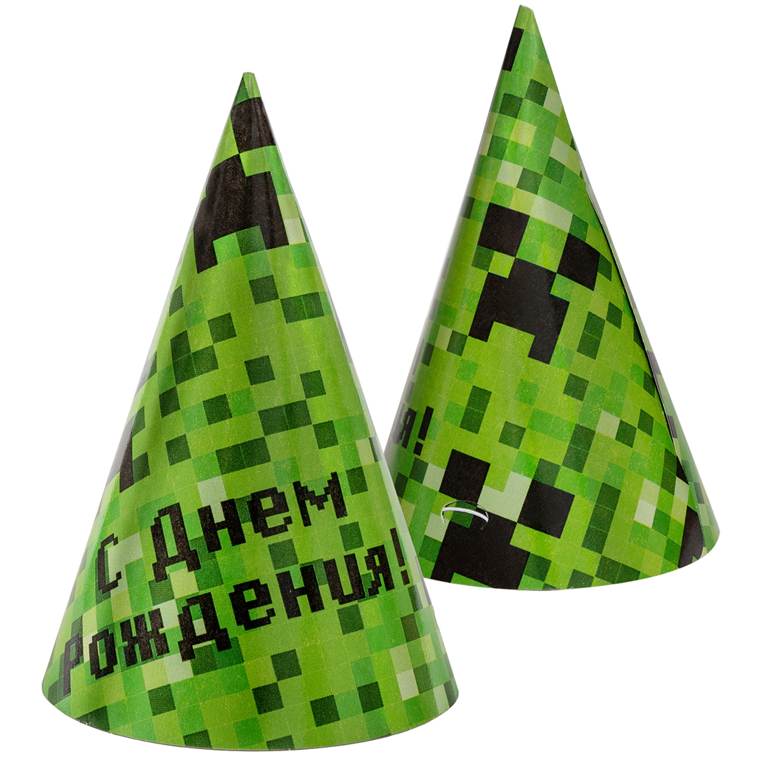 Колпаки, Пиксели, 6 шт. в упак. 